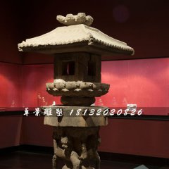 石燈雕塑，古代宮燈石雕