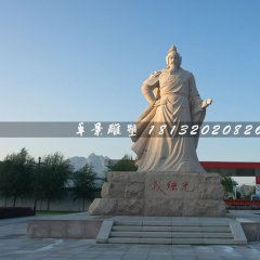 戚繼光石雕，廣場(chǎng)古代人物石雕