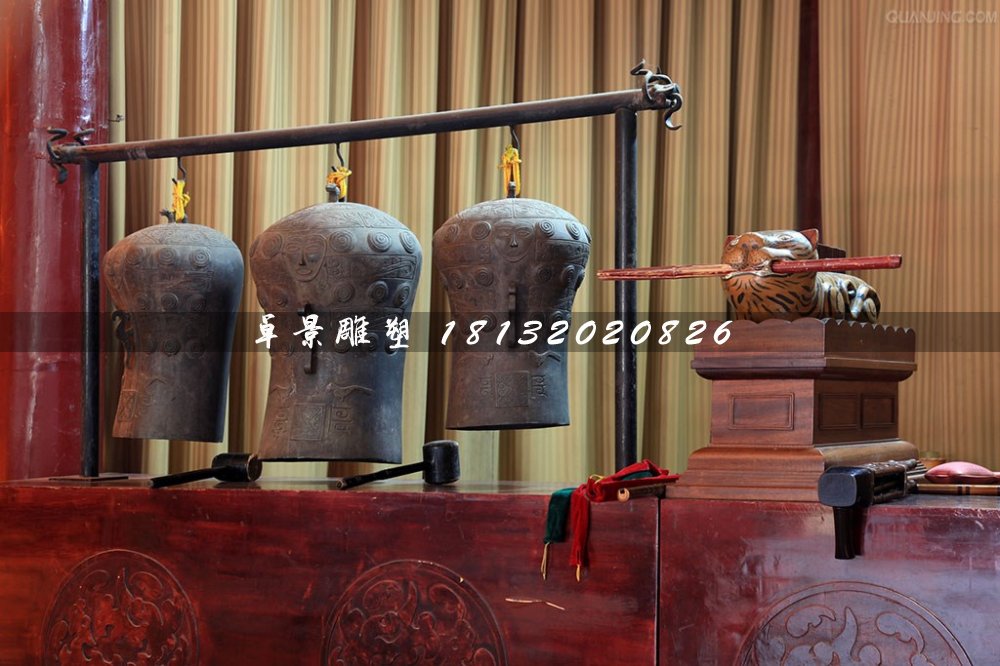 編鐘銅雕，古代樂(lè)器銅雕 (2)