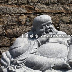 大肚彌勒佛石雕，公園坐式佛像石雕