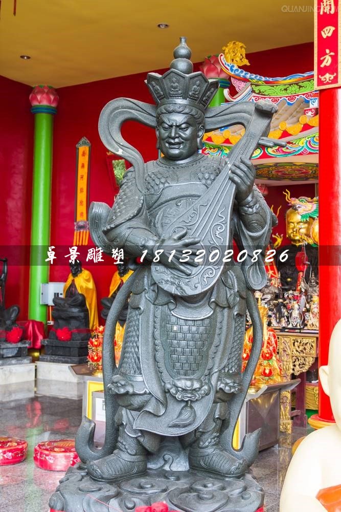 持國天王銅雕，四大護法銅雕