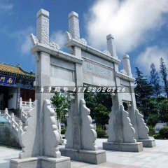 大理石牌坊，廣場(chǎng)三門牌坊石雕