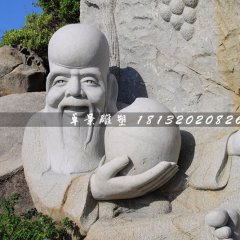老壽星石雕，大理石神仙雕塑