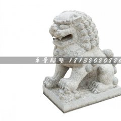 小獅子石雕，公園動物石雕