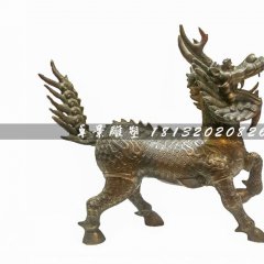 麒麟銅雕，廣場神獸銅雕
