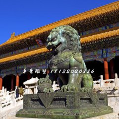 青銅獅雕塑，北京獅雕塑
