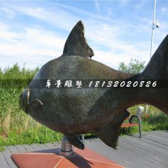 銅雕魚，廣場動物銅雕