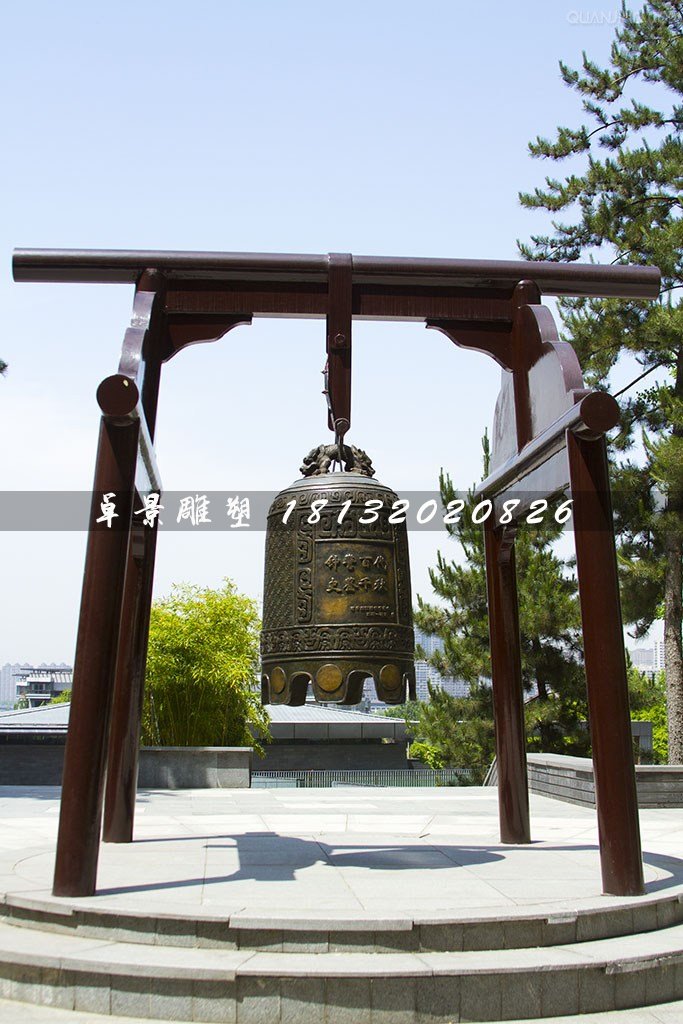 銅鐘，黃銅鐘，廣場銅鐘雕塑