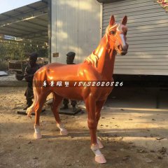 玻璃鋼馬雕塑，動物雕塑