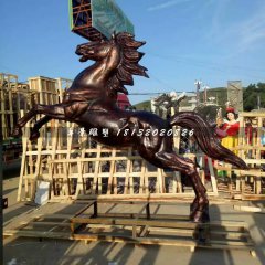 立馬銅雕，廣場動物銅雕