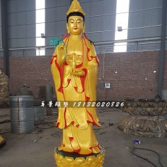 立式觀音菩薩，銅觀音雕塑