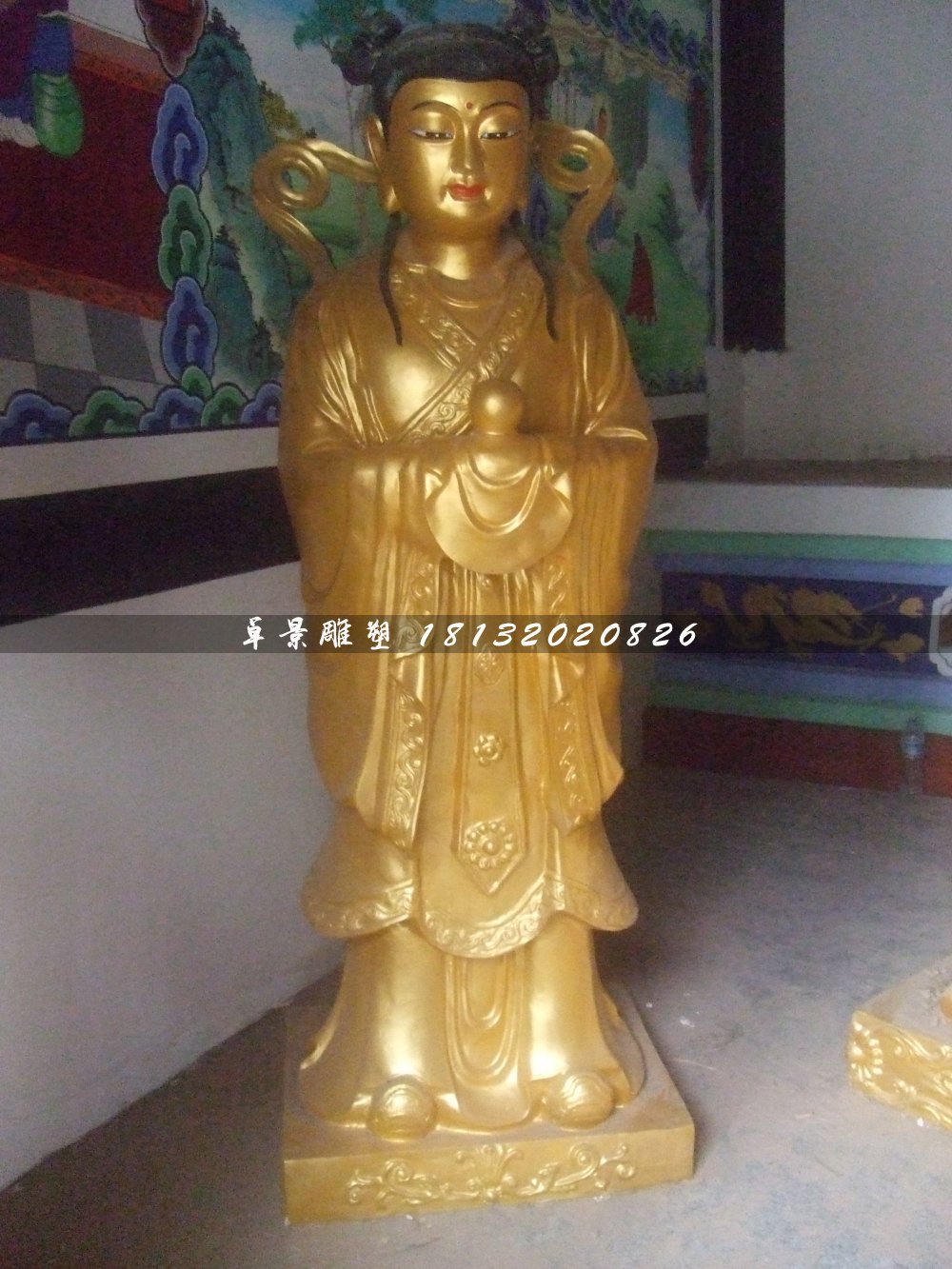 龍女銅雕，寺廟神仙銅雕