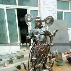 銅關(guān)公雕塑，武財(cái)神銅雕