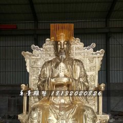 玉皇大帝雕塑，寺廟神仙銅雕