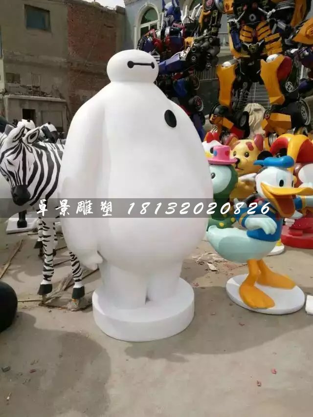 玻璃鋼大白雕塑,卡通雕塑 (1)
