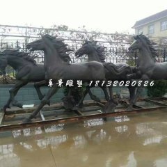 奔馬銅雕，公園動物銅雕
