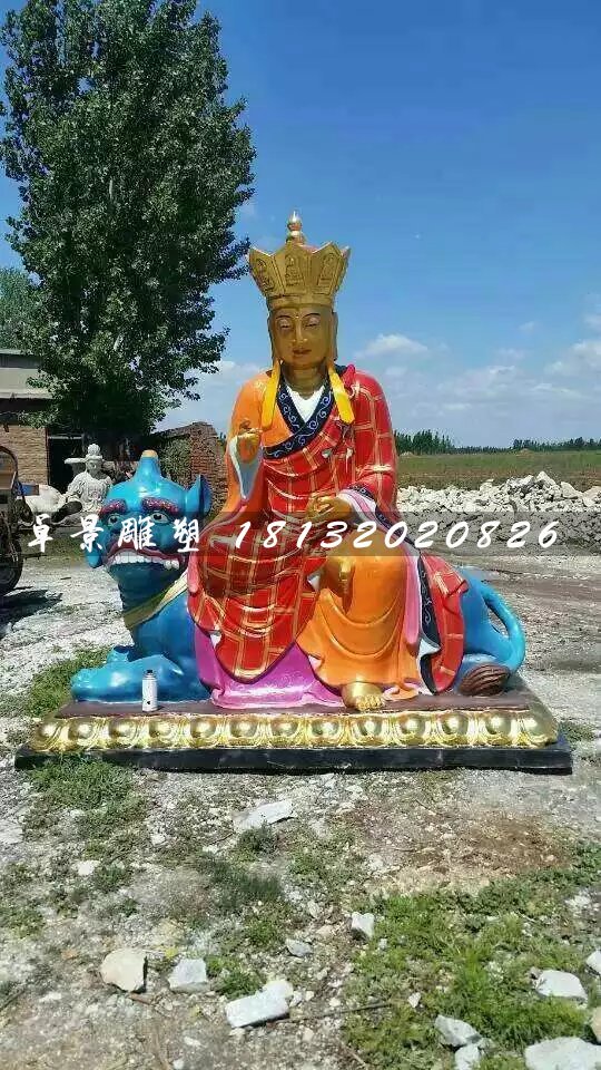 玻璃鋼地藏王雕塑，彩繪佛像雕塑