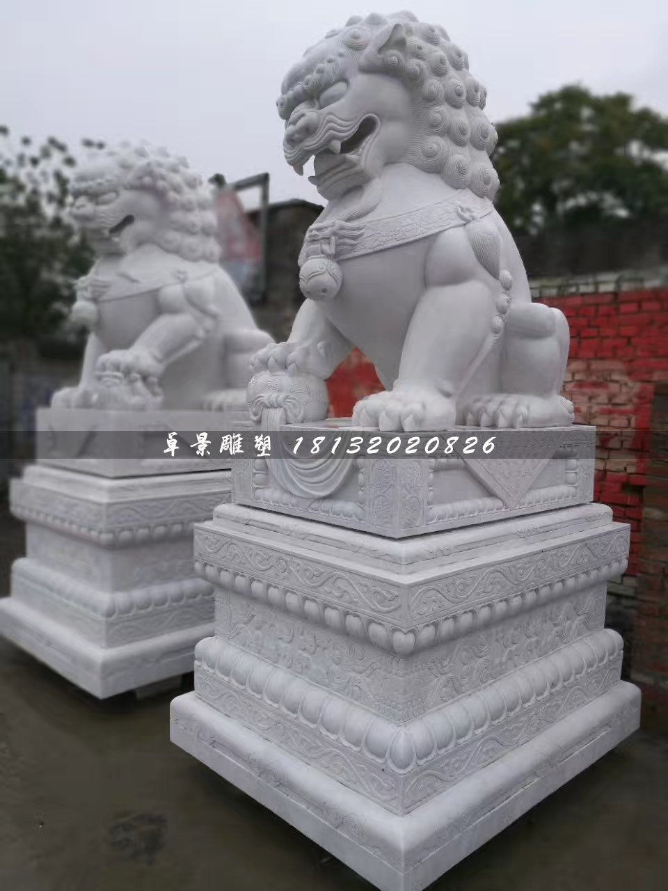 大型獅子石雕，北京獅石雕 (1)