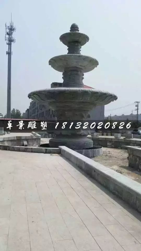 大型石噴泉，青石噴泉雕塑 (1)