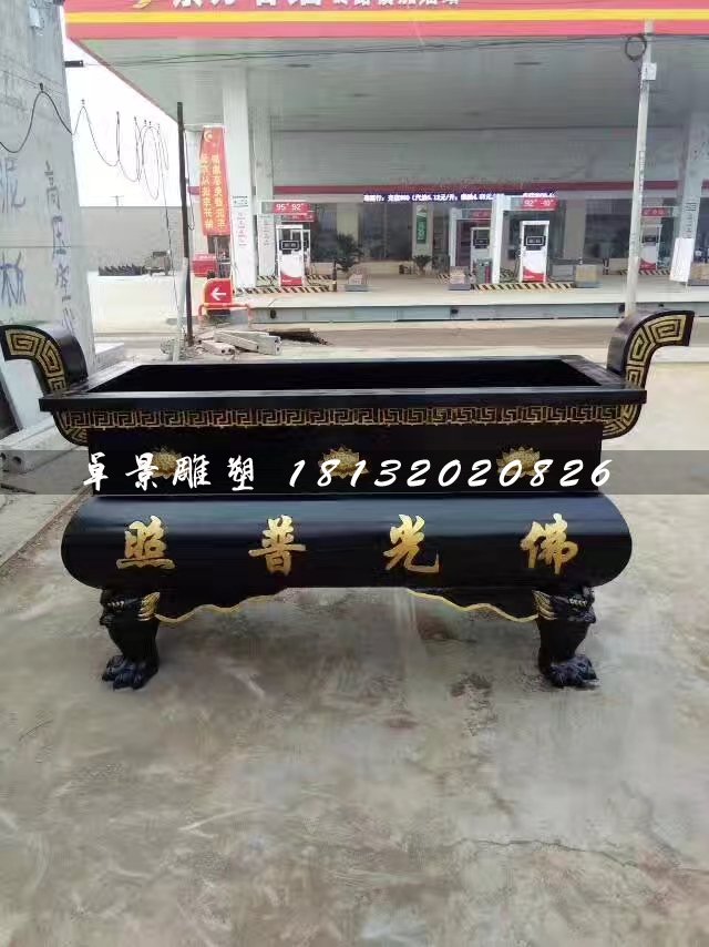 鐵香爐，寺廟方形香爐