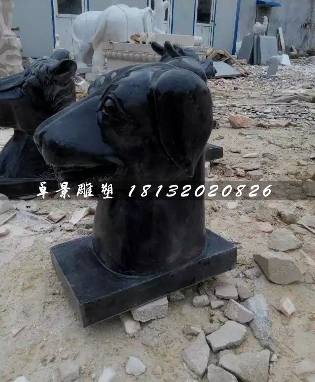 十二生肖獸首石雕，公園動物石雕 (4)