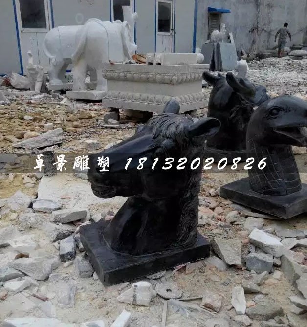 十二生肖獸首石雕，公園動物石雕 (5)