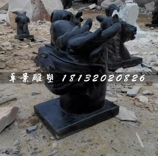 十二生肖獸首石雕，公園動物石雕 (2)