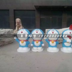 多啦a夢(mèng)雕塑，玻璃鋼卡通雕塑