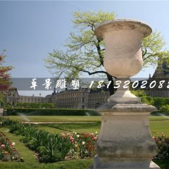 花缽石雕，大理石花盆