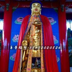 立式釋迦牟尼銅雕，寺廟銅佛像
