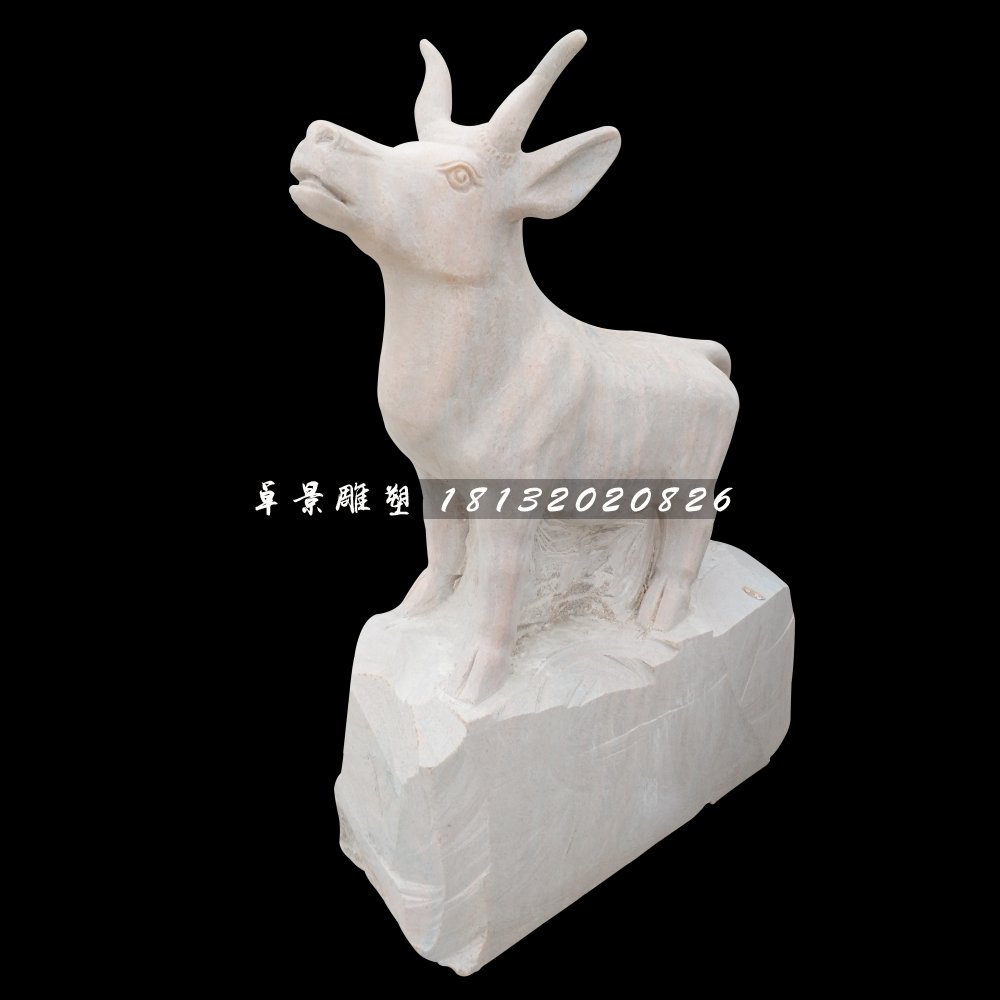 動物石雕，大理石十二生肖雕塑 (2)