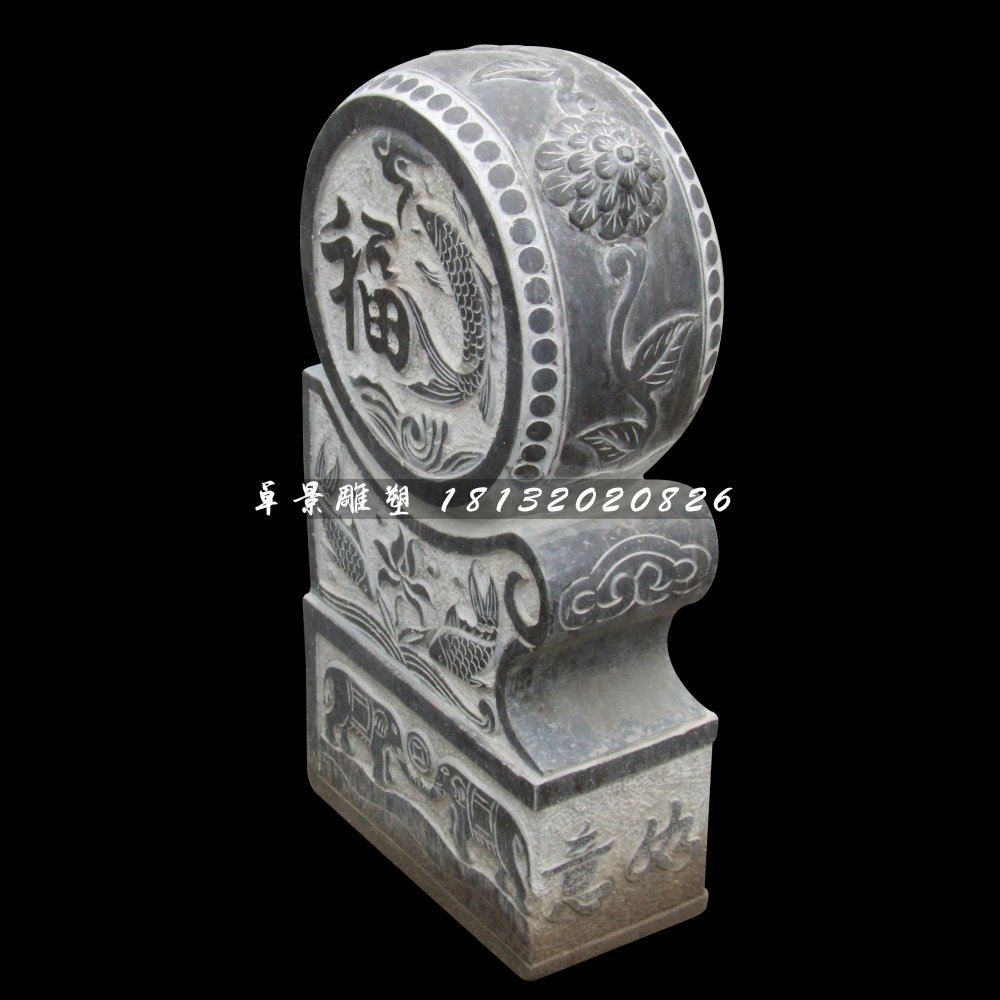仿古石門(mén)墩，青石門(mén)墩 (2)
