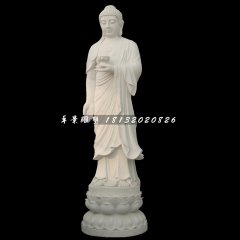釋迦牟尼佛石雕，漢白玉佛像