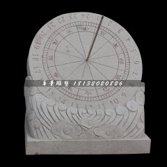 大理石日晷，廣場(chǎng)日晷石雕