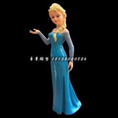 冰雪女王雕塑，玻璃鋼卡通人物雕塑