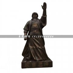 成吉思汗銅雕，廣場(chǎng)古人雕塑