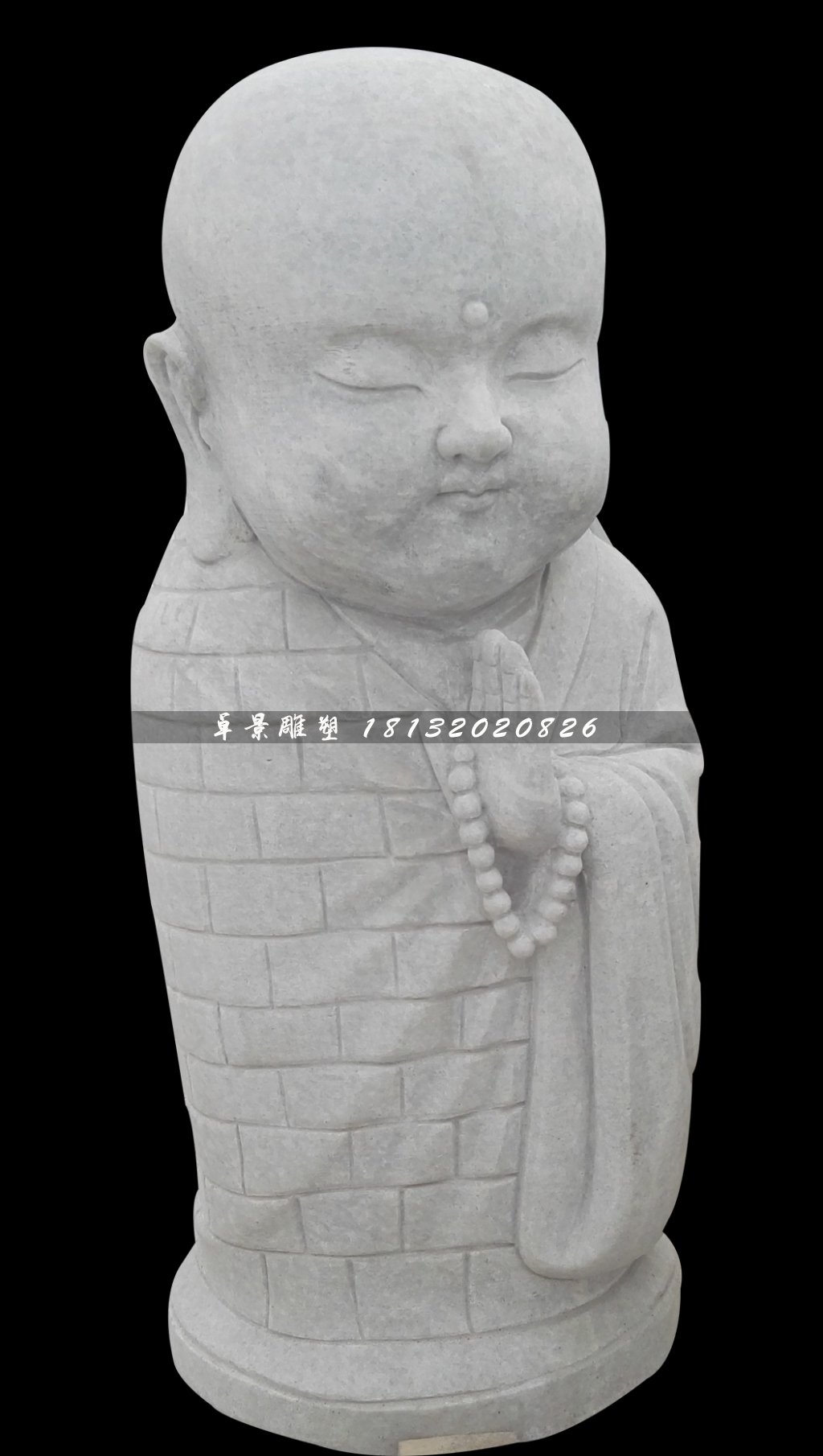 小和尚念經(jīng)雕塑,人物石雕