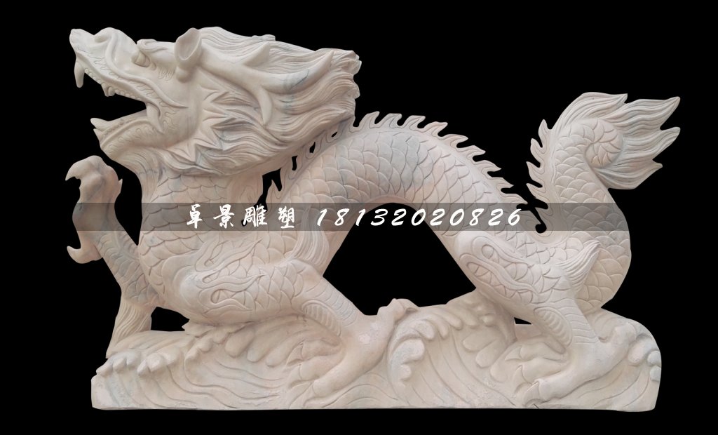 十二生肖石雕，晚霞紅動(dòng)物石雕