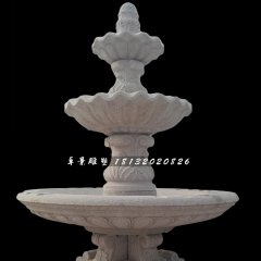 歐式噴泉雕塑，砂巖噴泉