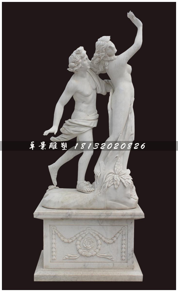 西洋人物石雕，漢白玉人物雕塑 
