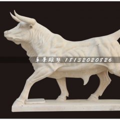 石雕牛，大理石牛雕塑