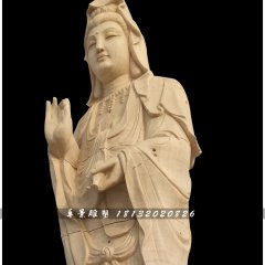 石雕觀音，寺廟立式觀音像