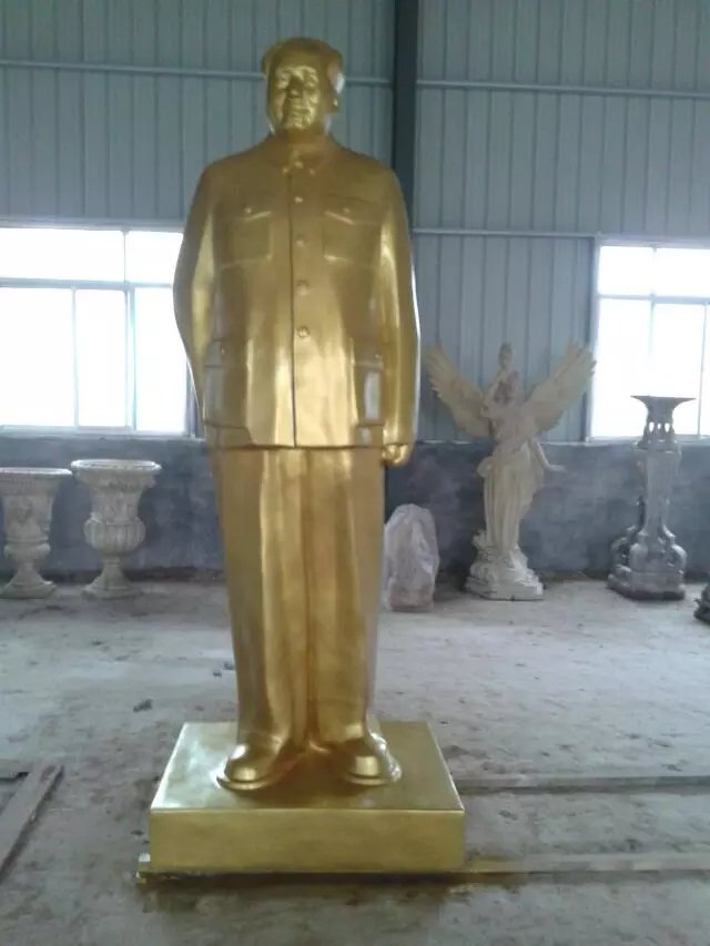 毛主席背手像，玻璃鋼偉人雕塑 (1)