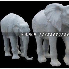 大象雕塑，仿真玻璃鋼雕塑