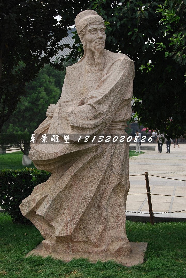 杜甫石雕，古代詩人石雕