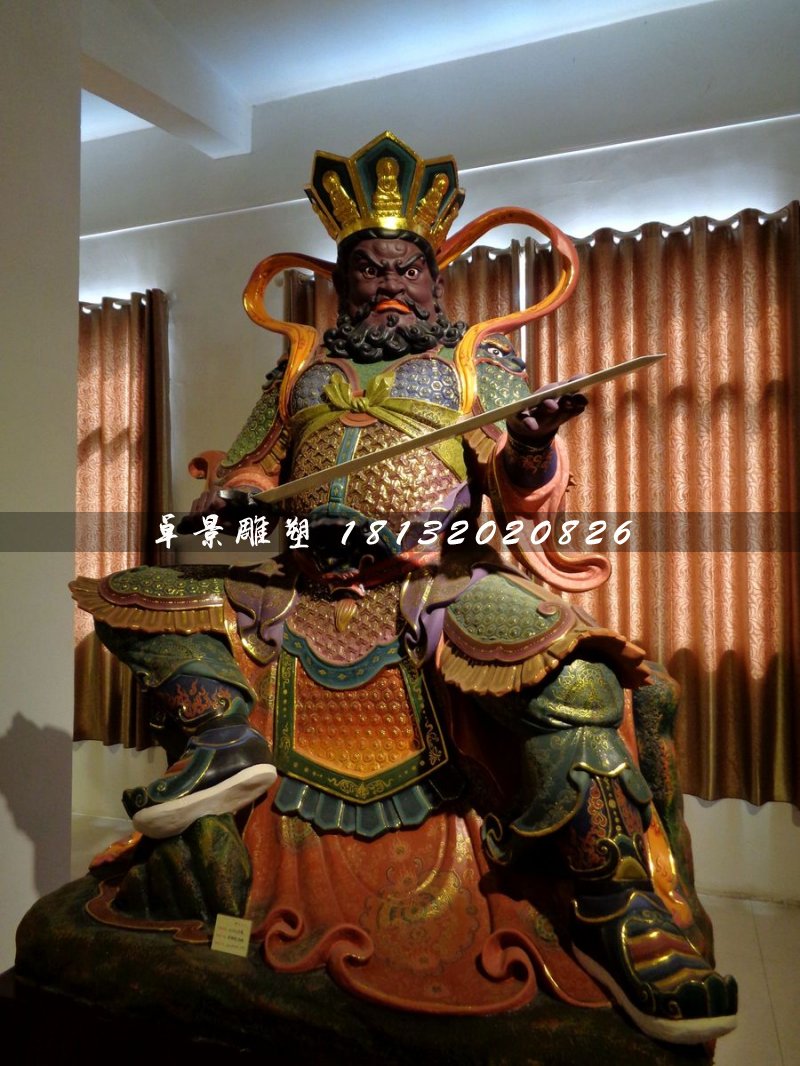 四大天王雕塑，玻璃鋼神仙 (1)