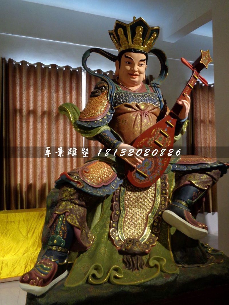 四大天王雕塑，玻璃鋼神仙 (4)