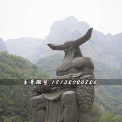 神農(nóng)雕塑，神話人物銅雕