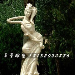 古代美女石雕，公園人物石雕