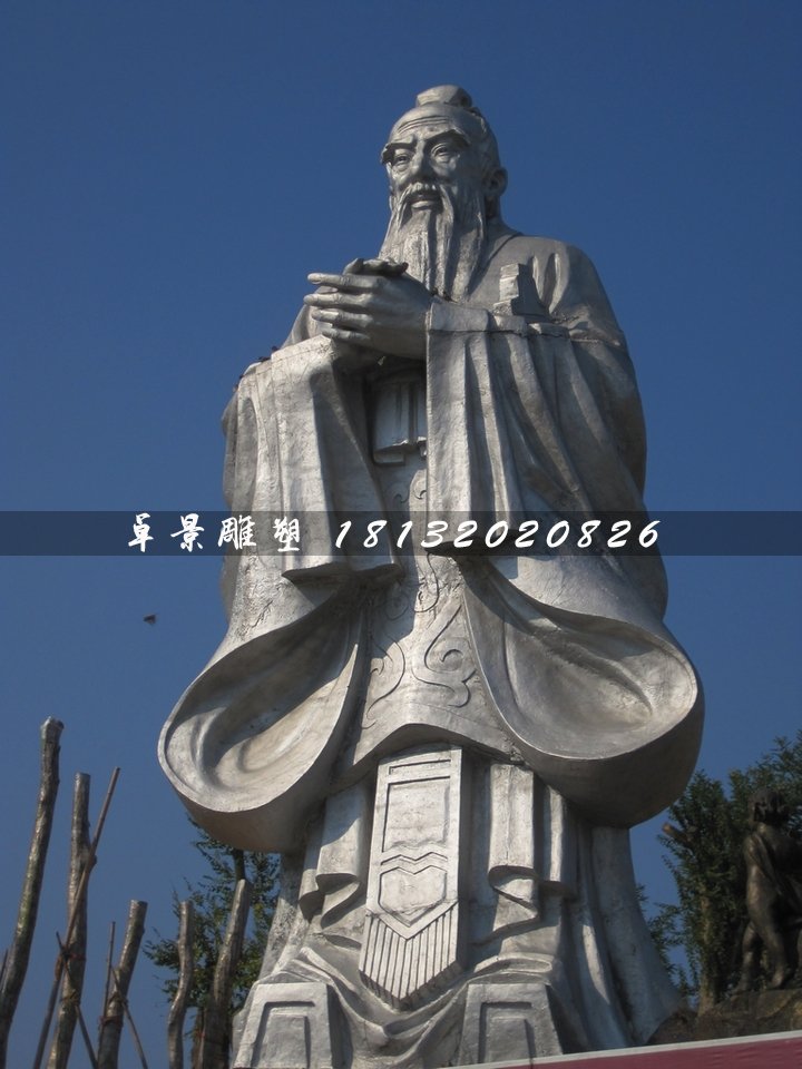 不銹鋼孔子雕塑，廣場(chǎng)名人雕塑